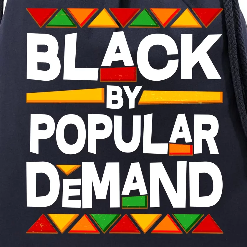 Black By Popular Demand Black Lives Matter History Drawstring Bag