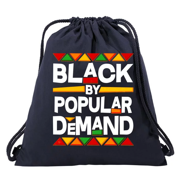 Black By Popular Demand Black Lives Matter History Drawstring Bag