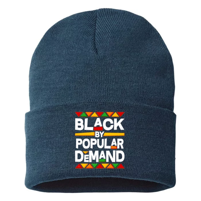 Black By Popular Demand Black Lives Matter History Sustainable Knit Beanie