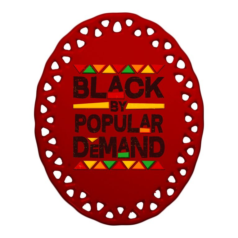 Black By Popular Demand Black Lives Matter History Oval Ornament