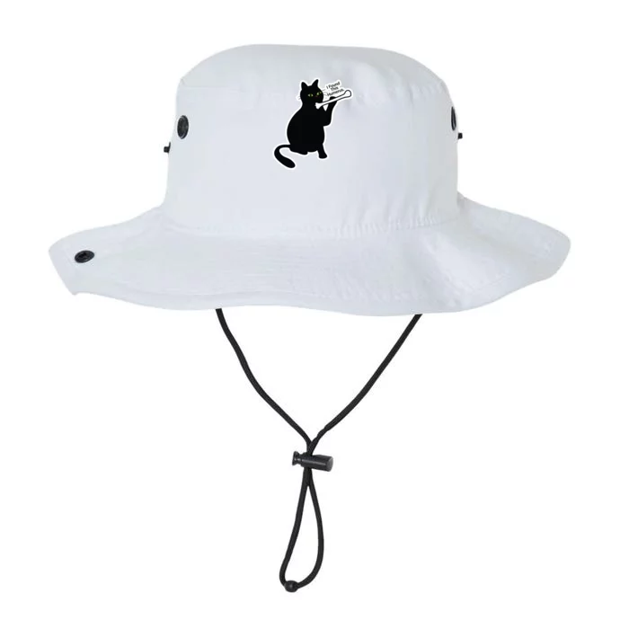 Black Cat I Found This Humerus Funny Legacy Cool Fit Booney Bucket Hat