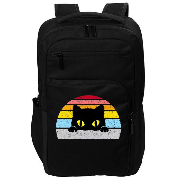 Black Cat Peaking Vintage Impact Tech Backpack