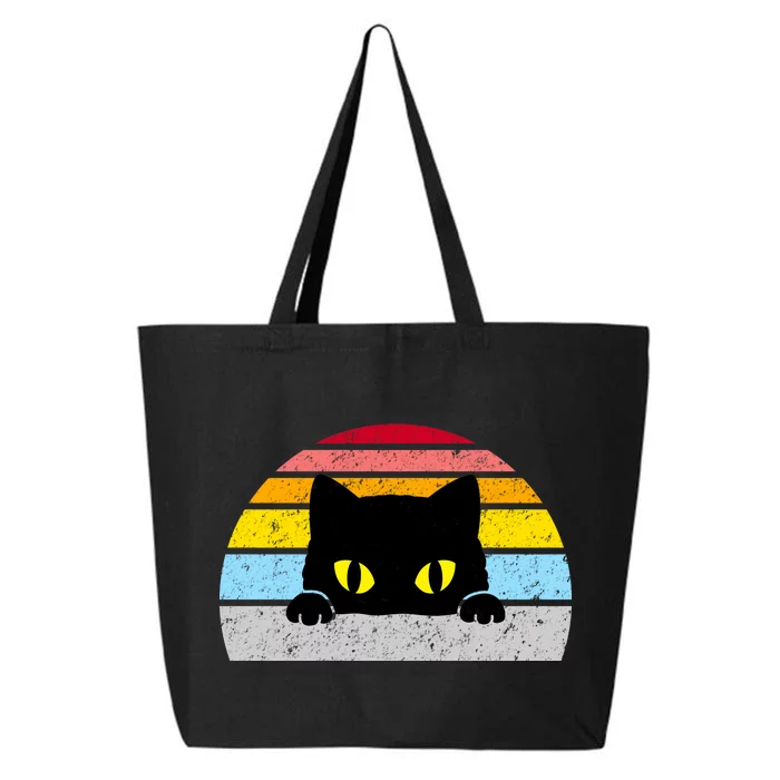 Black Cat Peaking Vintage 25L Jumbo Tote