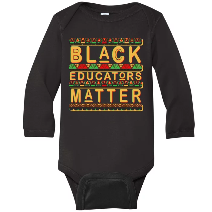 Black Educators Matters Baby Long Sleeve Bodysuit