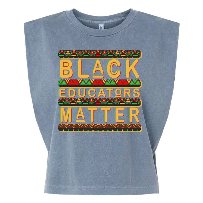 Black Educators Matters Garment-Dyed Women's Muscle Tee