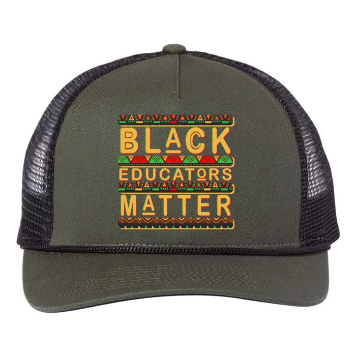 Black Educators Matters Retro Rope Trucker Hat Cap