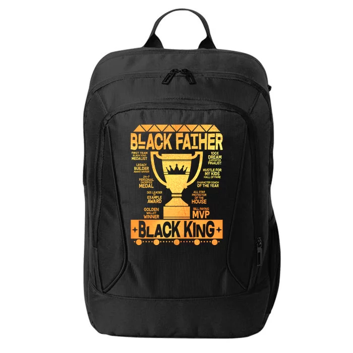 Black Father Black King City Backpack