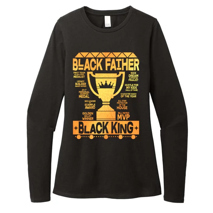 Black Father Black King Womens CVC Long Sleeve Shirt