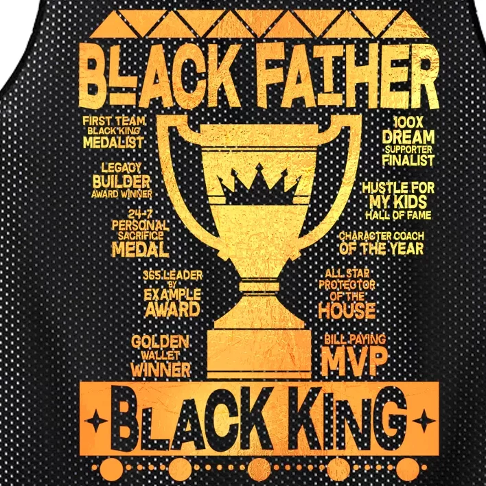 Black Father Black King Mesh Reversible Basketball Jersey Tank