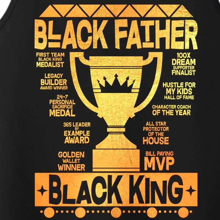 Black Father Black King Performance Tank