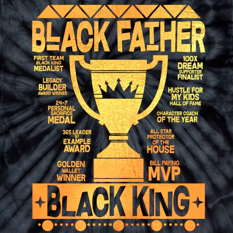 Black Father Black King Tie-Dye T-Shirt