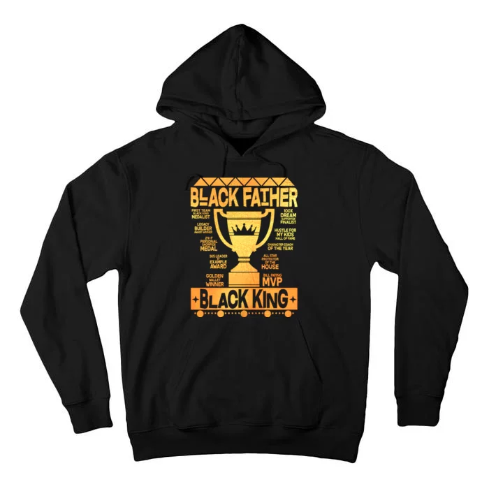 Black Father Black King Tall Hoodie