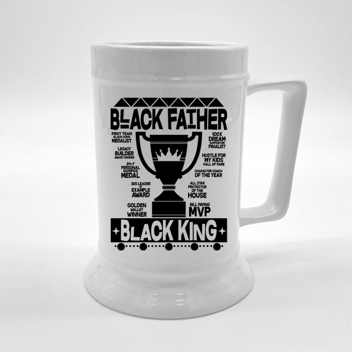 Black Father Black King Front & Back Beer Stein