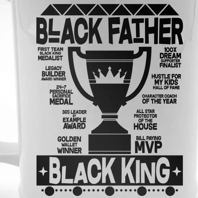 Black Father Black King Front & Back Beer Stein