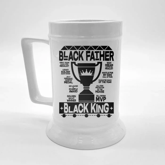 Black Father Black King Front & Back Beer Stein