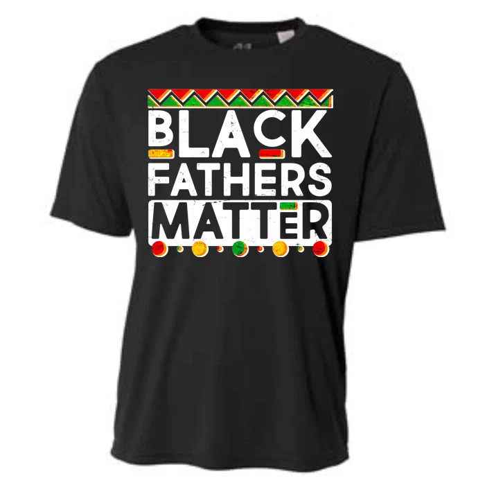 Black Fathers Matter Traditional Colors Cooling Performance Crew T-Shirt