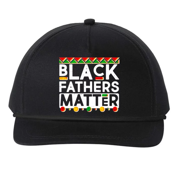 Black Fathers Matter Traditional Colors Snapback Five-Panel Rope Hat