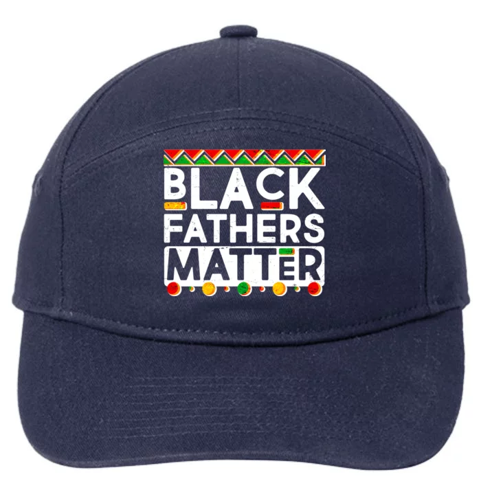 Black Fathers Matter Traditional Colors 7-Panel Snapback Hat