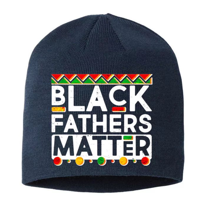 Black Fathers Matter Traditional Colors 8 1/2in Sustainable Knit Beanie