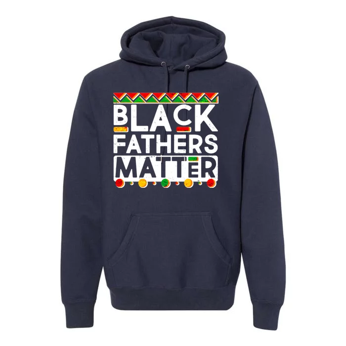 Black Fathers Matter Traditional Colors Premium Hoodie