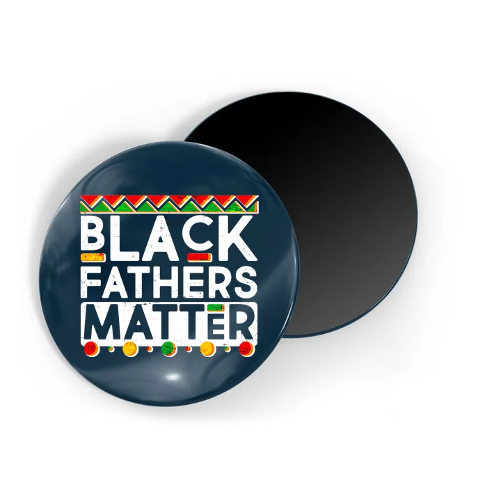 Black Fathers Matter Traditional Colors Magnet