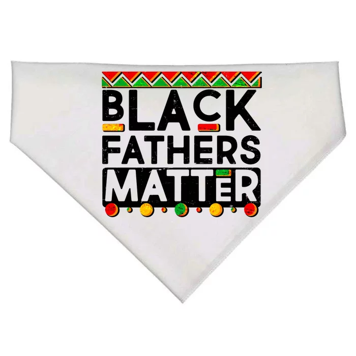 Black Fathers Matter Traditional Colors USA-Made Doggie Bandana