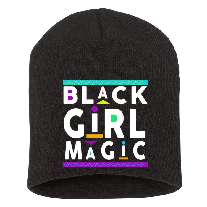 Black Girl Magic Short Acrylic Beanie