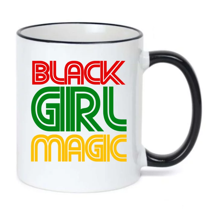 Black Girl Magic Colorful Imprint Black Color Changing Mug