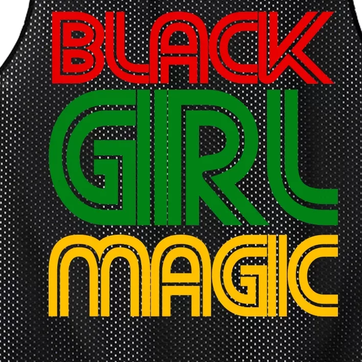 Black Girl Magic Colorful Imprint Mesh Reversible Basketball Jersey Tank