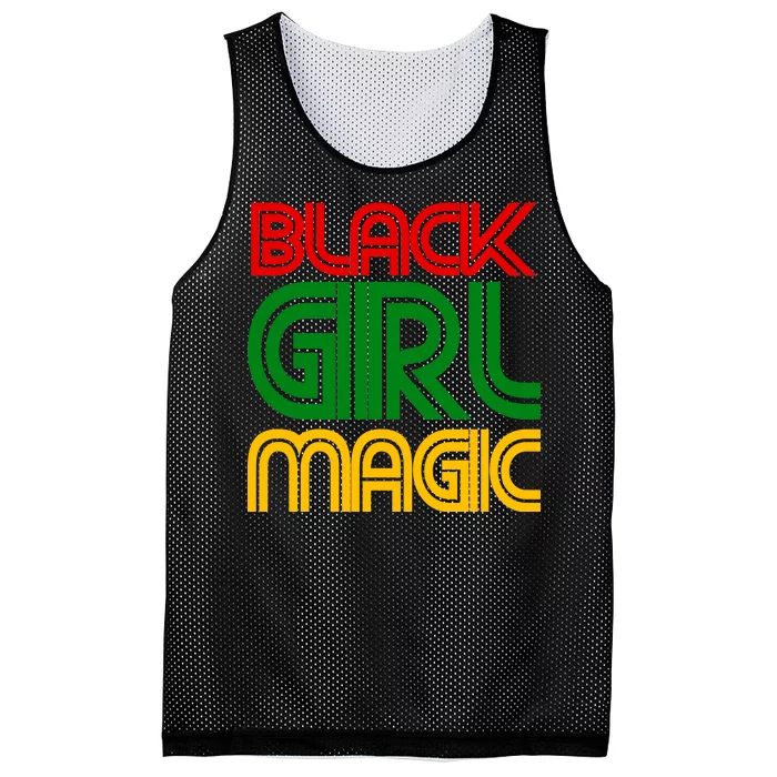 Black Girl Magic Colorful Imprint Mesh Reversible Basketball Jersey Tank