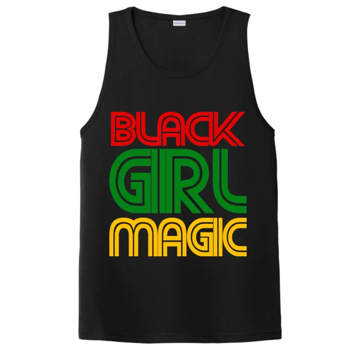 Black Girl Magic Colorful Imprint Performance Tank