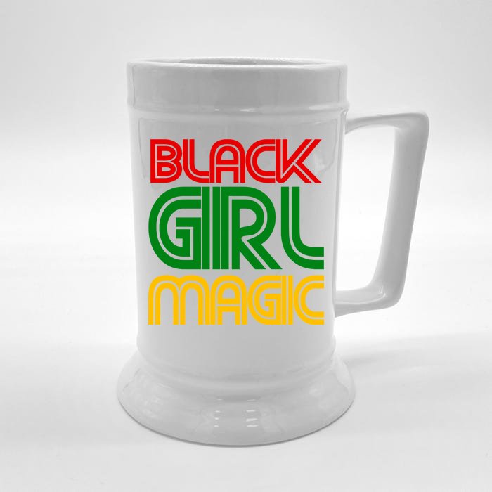 Black Girl Magic Colorful Imprint Front & Back Beer Stein