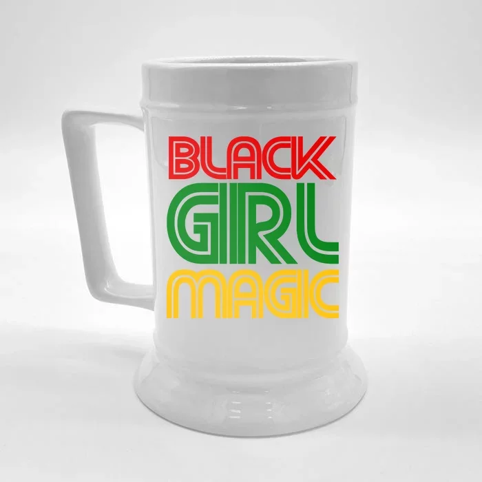 Black Girl Magic Colorful Imprint Front & Back Beer Stein