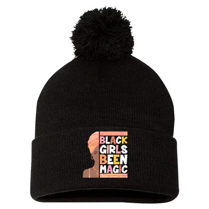 Black Girls Been Magic Pom Pom 12in Knit Beanie