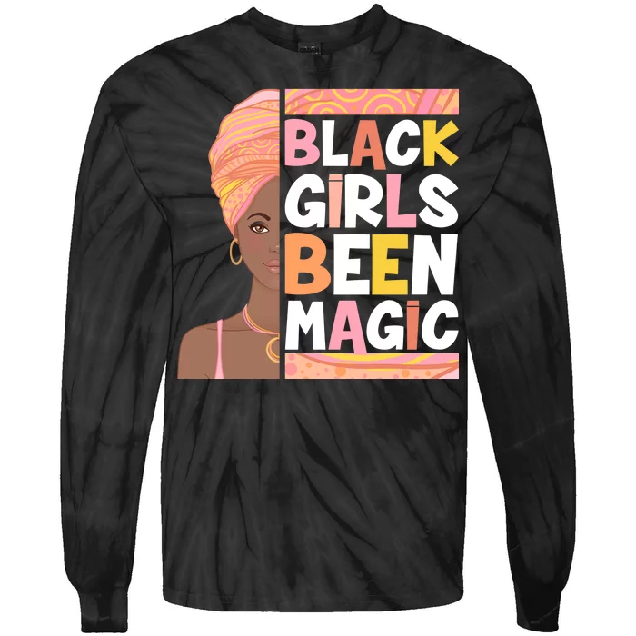 Black Girls Been Magic Tie-Dye Long Sleeve Shirt