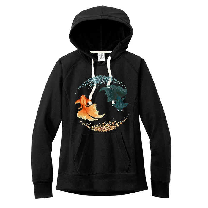 Black Goldfish Women's Fleece Hoodie