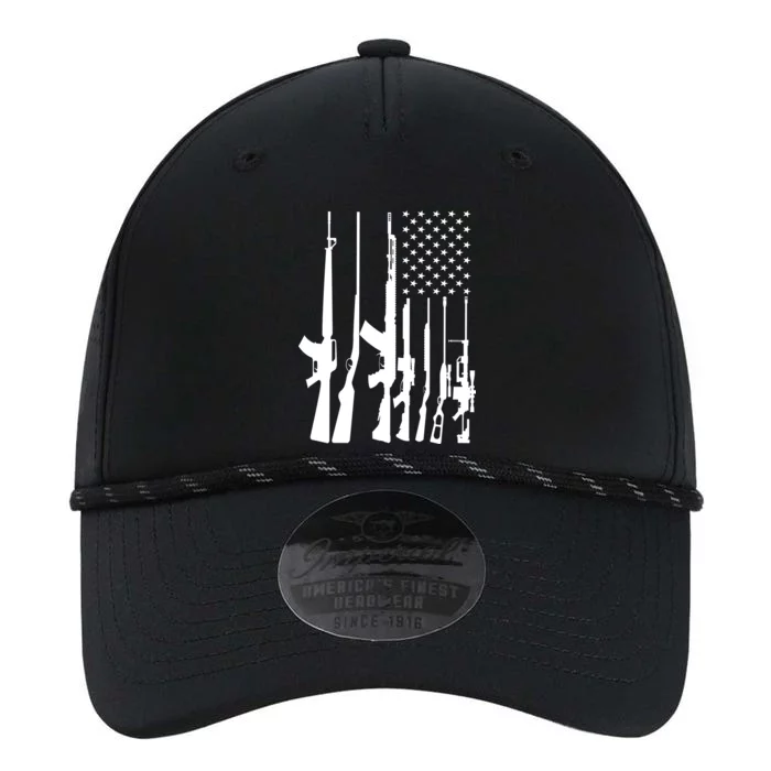 Black Gun American Flag - Rifle Weapon Firearm 2nd Amendment Performance The Dyno Cap