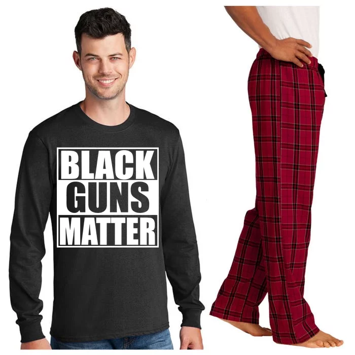 Black Guns Matter 2nd Amendment Long Sleeve Pajama Set