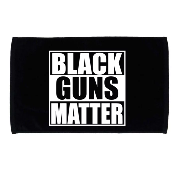 Black Guns Matter 2nd Amendment Microfiber Hand Towel