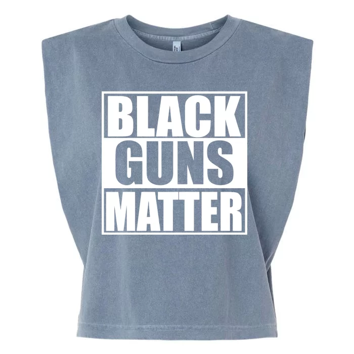 Black Guns Matter 2nd Amendment Garment-Dyed Women's Muscle Tee