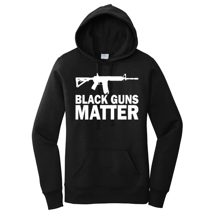 Black Guns Matter AR-15 Women's Pullover Hoodie