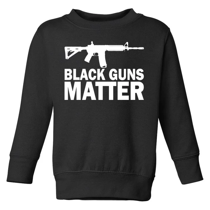 Black Guns Matter AR-15 Toddler Sweatshirt