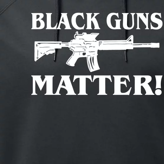 Black Guns Matter AR-15 2nd Amendment Performance Fleece Hoodie