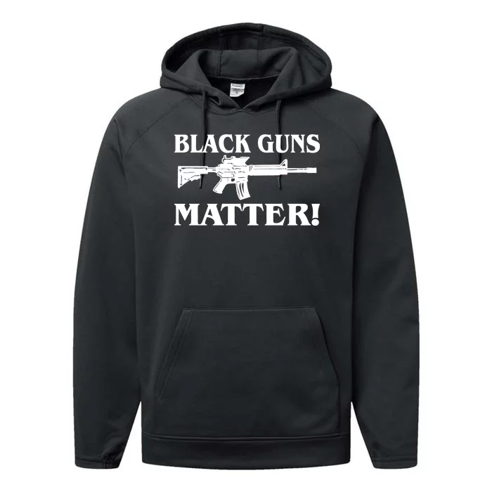 Black Guns Matter AR-15 2nd Amendment Performance Fleece Hoodie