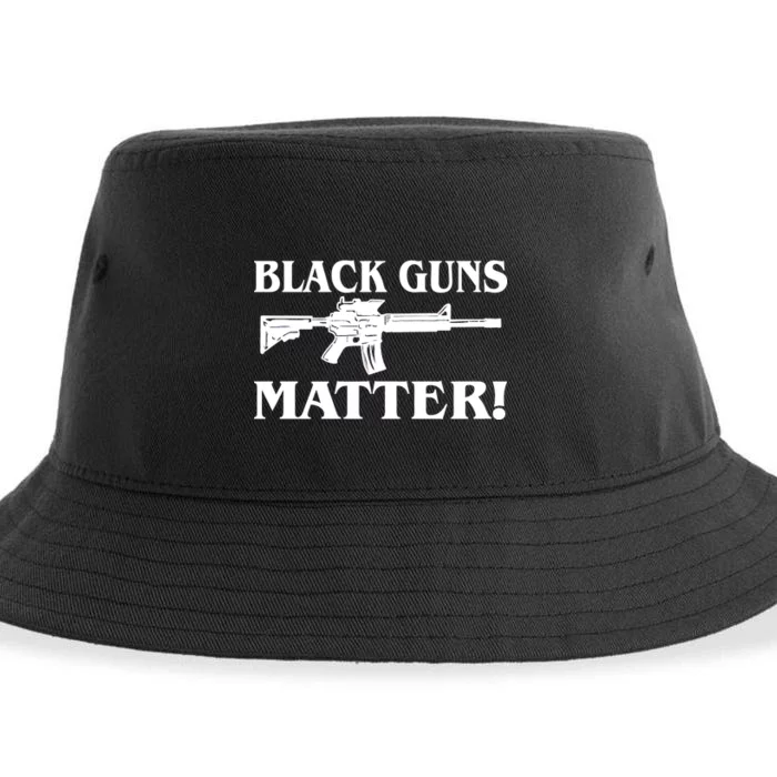 Black Guns Matter AR-15 2nd Amendment Sustainable Bucket Hat