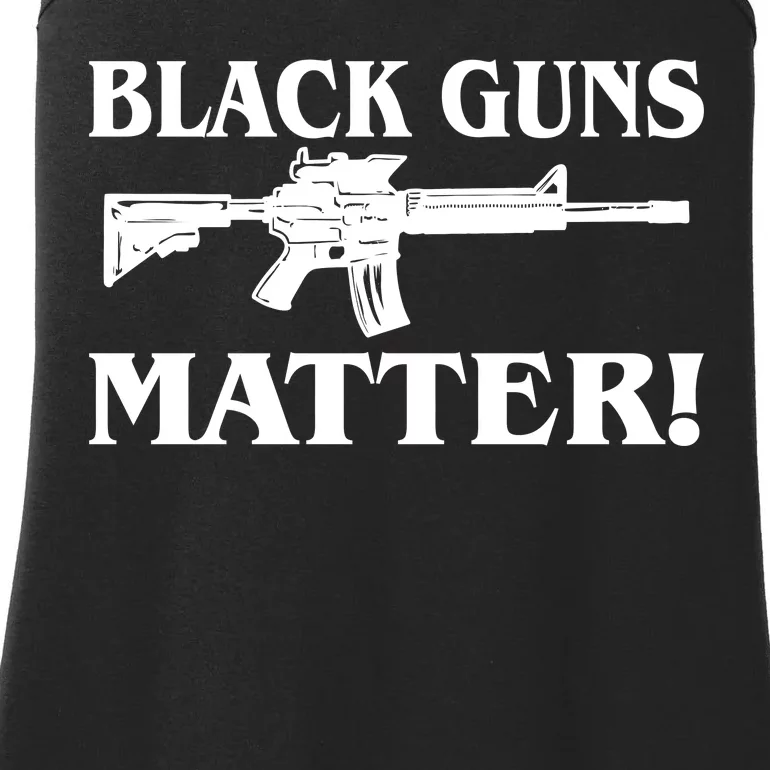 Black Guns Matter AR-15 2nd Amendment Ladies Essential Tank