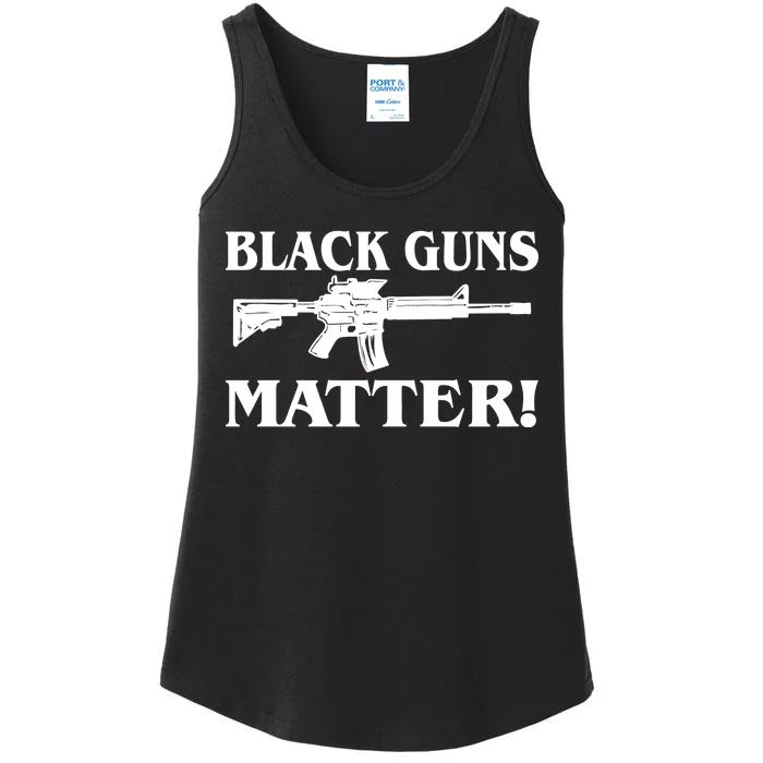 Black Guns Matter AR-15 2nd Amendment Ladies Essential Tank