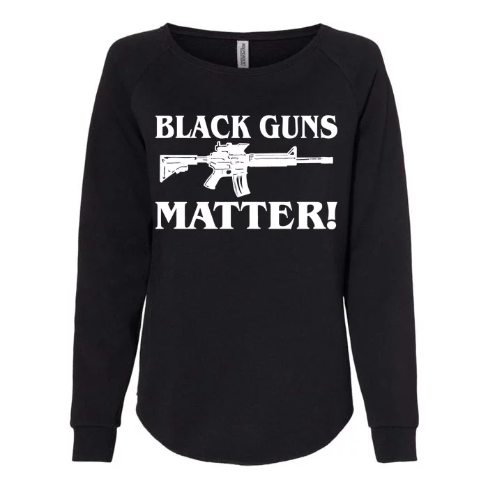 Black Guns Matter AR-15 2nd Amendment Womens California Wash Sweatshirt