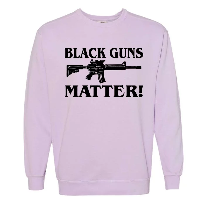 Black Guns Matter AR-15 2nd Amendment Garment-Dyed Sweatshirt