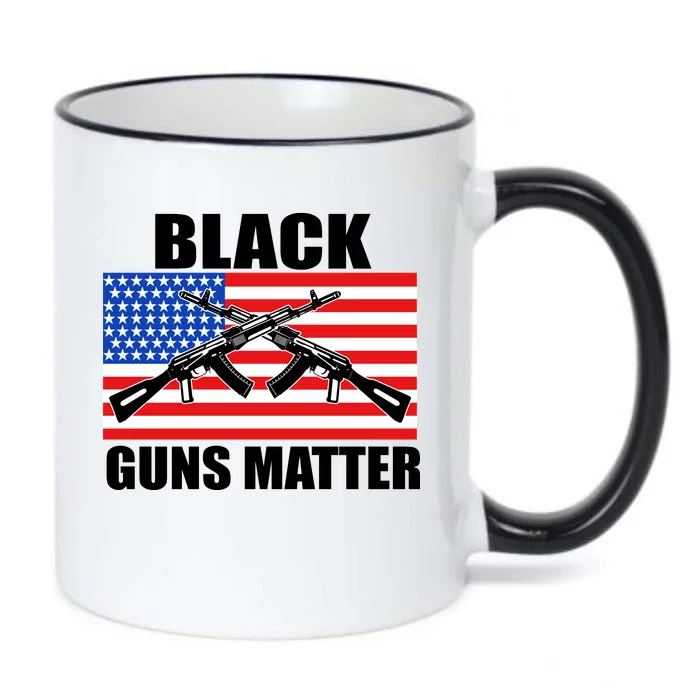 Black Guns Matter USA 2nd Amendment Black Color Changing Mug